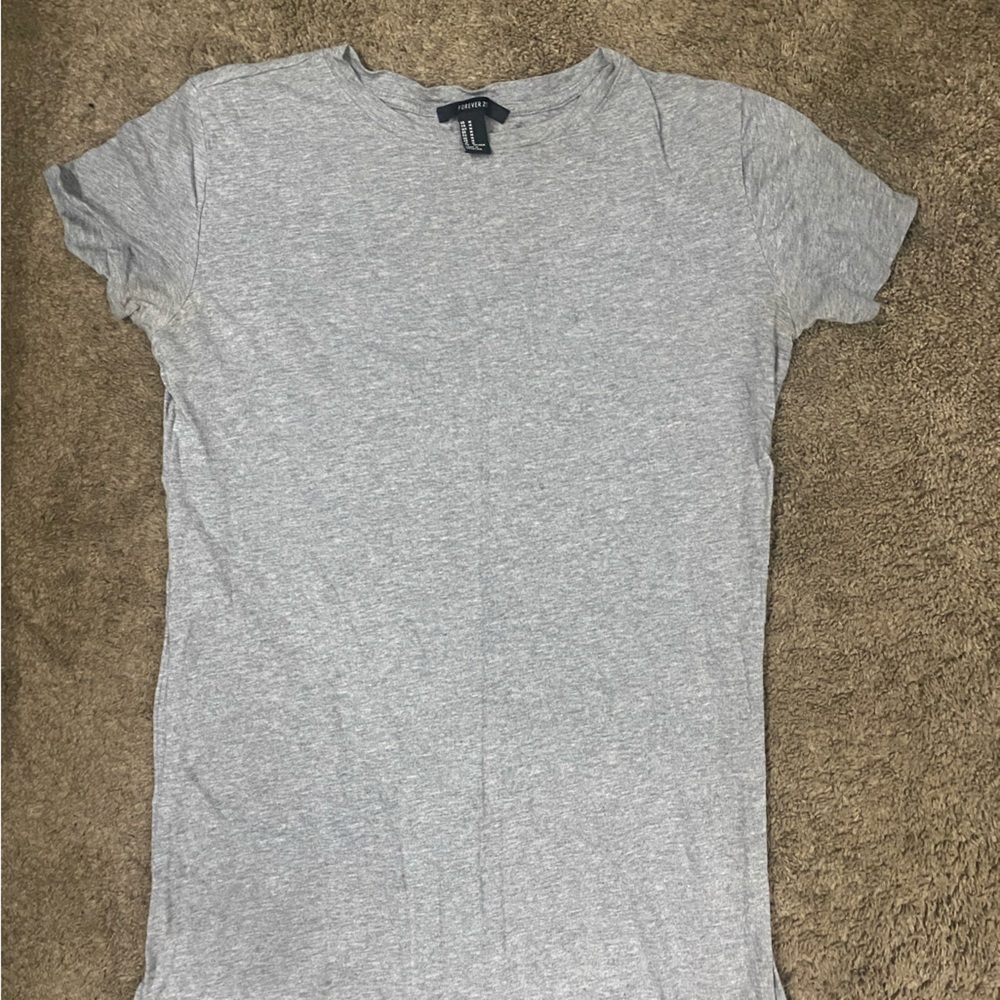 Gray t shirt dress Charolette russe size medium